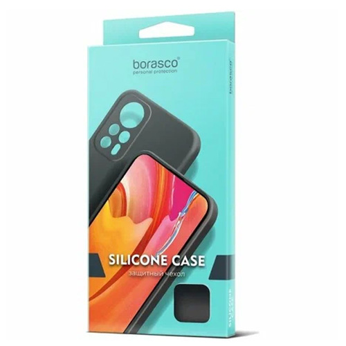 Накладка силиконовая BoraSCO Silicone Case Infinix HOT 30i Black фото 